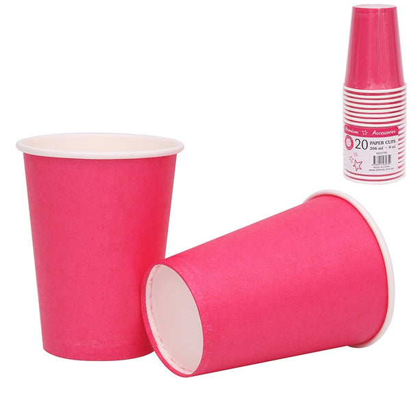 *20 266ML CUPS-MAGENTA